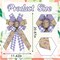 Large Spring Wreath Bows – Purple & White Buffalo Plaid with Lavender Floral Burlap for Front Door, Tree Toppers, and Indoor/Outdoor Spring Decorations